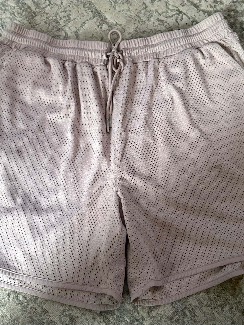 Kith Men's Mesh Athletic Shorts in Pale Mauve